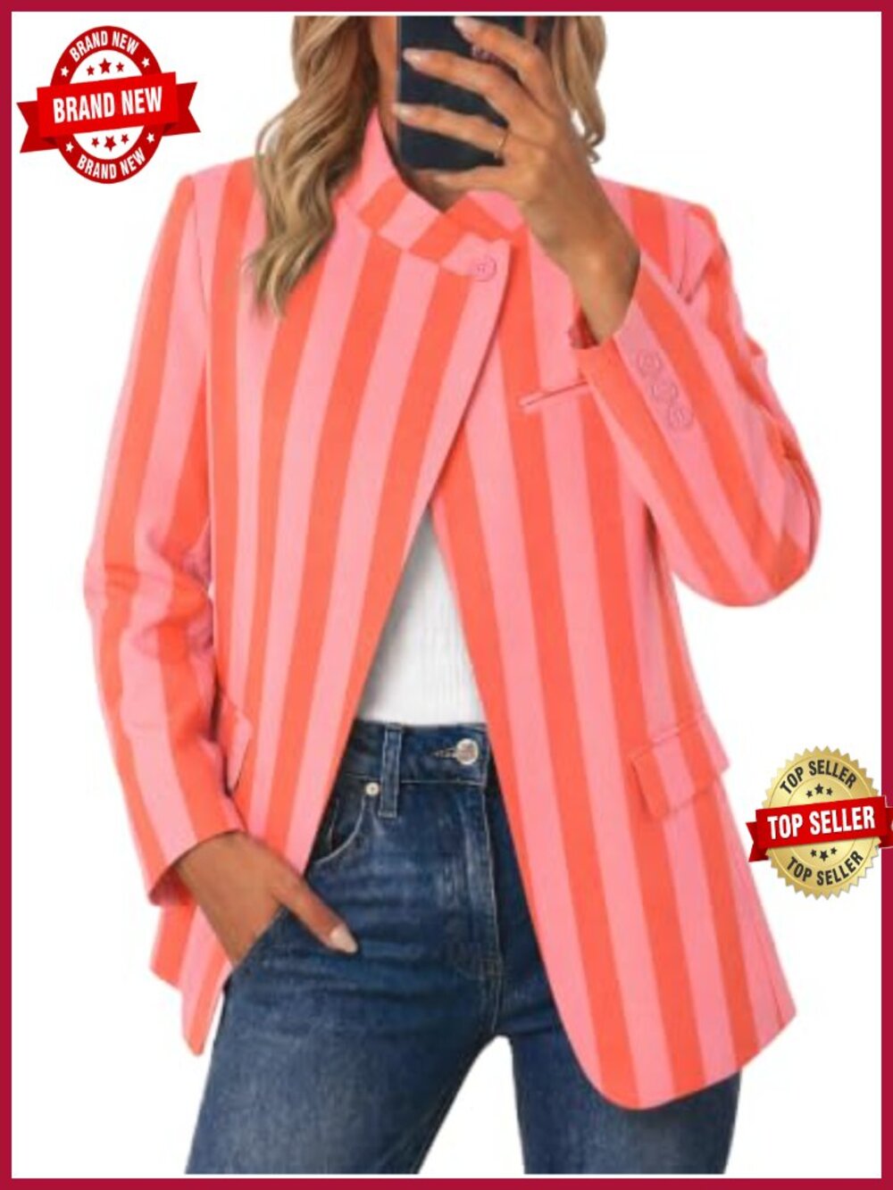 Women's Asymmetrical Blazer Stand Collar Long Sleeve Business Casual